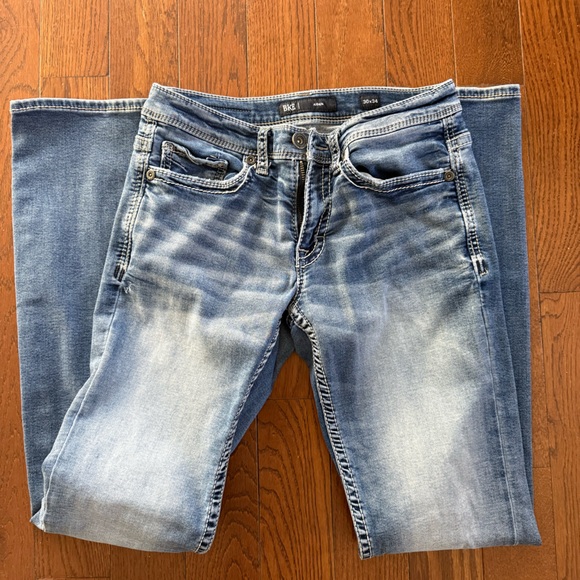 BKE Men's Light Blue Straight Jeans - Picture 2 of 3